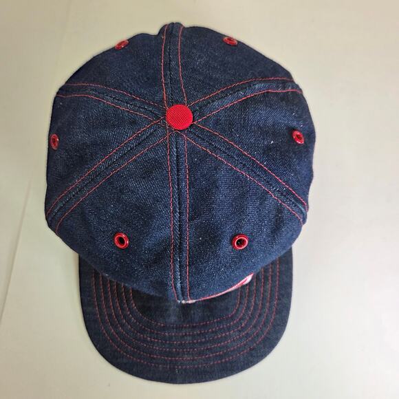 Vintage Budweiser Denim Snapback Hat 80s West-Chester St Louis USA Made Beer Cap - Picture 4 of 14